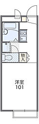 レオパレスタカネ 1Kの間取図画像