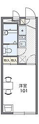 レオパレスＳＵＮ花小金井 101 1階1Kの間取り