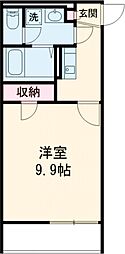 VIALO東伏見レジデンス 1Kの間取図画像