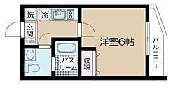 JR常磐線 亀有駅 徒歩14分の賃貸マンション 1階1Kの間取り