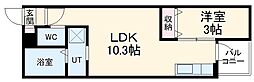 名鉄犬山線 江南駅 徒歩8分の賃貸アパート 1階1LDKの間取り