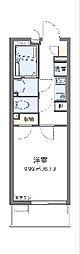 クレイノホクレレエルア 1Kの間取図画像