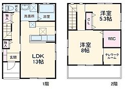 クラシエ天台 1階2SLDKの間取り