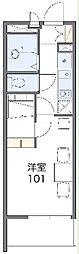 レオパレスヴァンメルベーユ 1Kの間取図画像