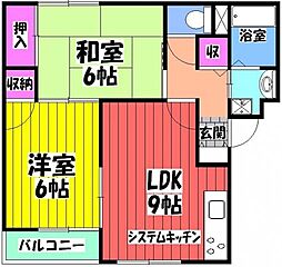 間取図画像 2LDK
