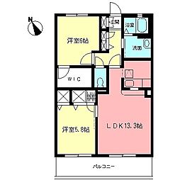 間取図画像 2LDK