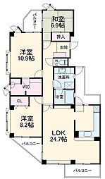 コート八事石坂 3階3LDKの間取り