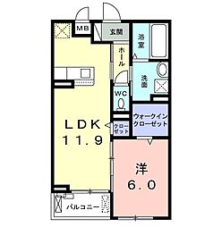 間取図画像 1LDK