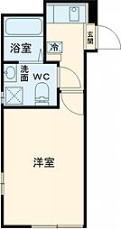 東武東上線 大山駅 徒歩10分の賃貸アパート 2階1Kの間取り