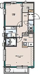Ａｇｒｅａｂｌｅ−Ｕ 1階1LDKの間取り