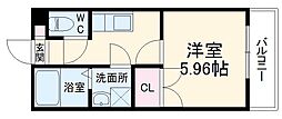 JR川越線 日進駅 徒歩15分の賃貸アパート 1階1Kの間取り