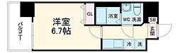 アルファコート西川口23 1Kの間取図画像
