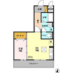間取図画像 1DK