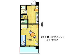 JR総武線 千葉駅 徒歩2分の賃貸マンション 1階1Kの間取り