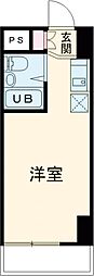 エトワール明神町 8階ワンルームの間取り