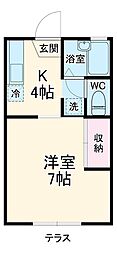 間取図画像 1K