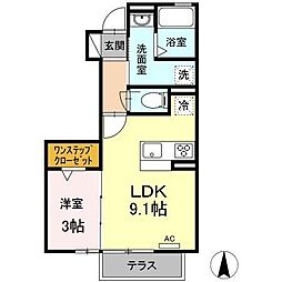 JR東海道本線 沼津駅 バス11分 住吉町下車 徒歩4分の賃貸アパート 1階1LDKの間取り