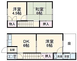 森本町前田9貸家 1 1階3DKの間取り