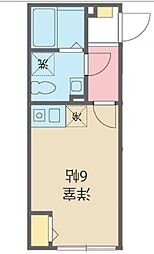 ＧＲＡＮＢＩＯＳ久我山 3階1Kの間取り