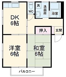 間取図画像 2DK