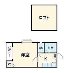 間取図画像 1K