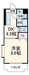 間取図画像 1DK