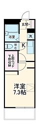 レオパレス栄 1Kの間取図画像