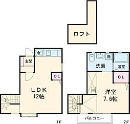 つりーふれんど 2階1LDKの間取り