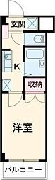 ＴＣＲＥ光が丘 1階1Kの間取り