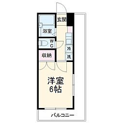 JR京浜東北・根岸線 港南台駅 徒歩26分の賃貸アパート 2階1Kの間取り