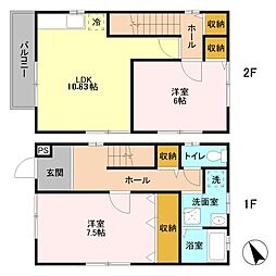 ラフィーネ（東みずほ台）Ｃ 1階2LDKの間取り