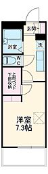 レオパレス鈴風 1Kの間取図画像