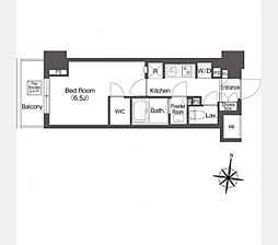 コンフォリア森下リバーサイド 1Kの間取図画像