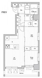 東京メトロ日比谷線 南千住駅 徒歩9分の賃貸マンション 5階2LDKの間取り