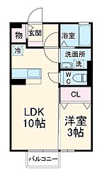 間取図画像 1LDK