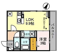 間取図画像 1LDK
