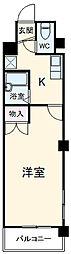 ネオポイント20 3階1Kの間取り