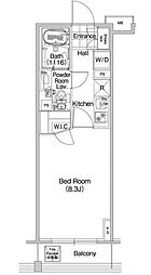 COMFORIA蒲田 1Kの間取図画像