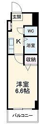 名古屋市営名城線 妙音通駅 徒歩7分の賃貸マンション 3階1Kの間取り