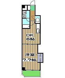 エストレーラ 3階1DKの間取り