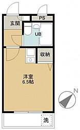 煉瓦館68 ワンルームの間取図画像