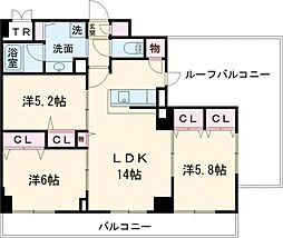 都営三田線 志村坂上駅 徒歩13分の賃貸マンション 7階3LDKの間取り