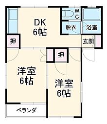 間取図画像 2DK