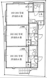 プレステージ王子 1階1Kの間取り