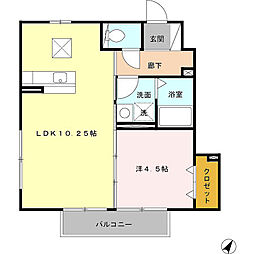 間取図画像 1LDK