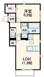 ストーク室町 1LDKの間取図画像