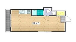 ＩＳＯビル 7階ワンルームの間取り