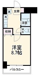 Ｆ−ＧＲＡＮＤＥ 4階1Kの間取り