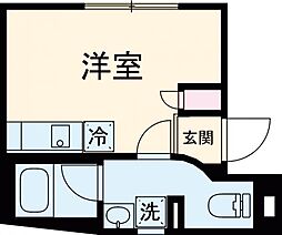 ＦＡＲＥ西馬込 2階ワンルームの間取り