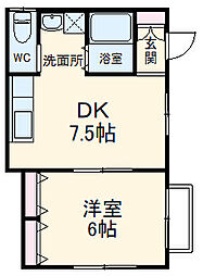 間取図画像 1DK